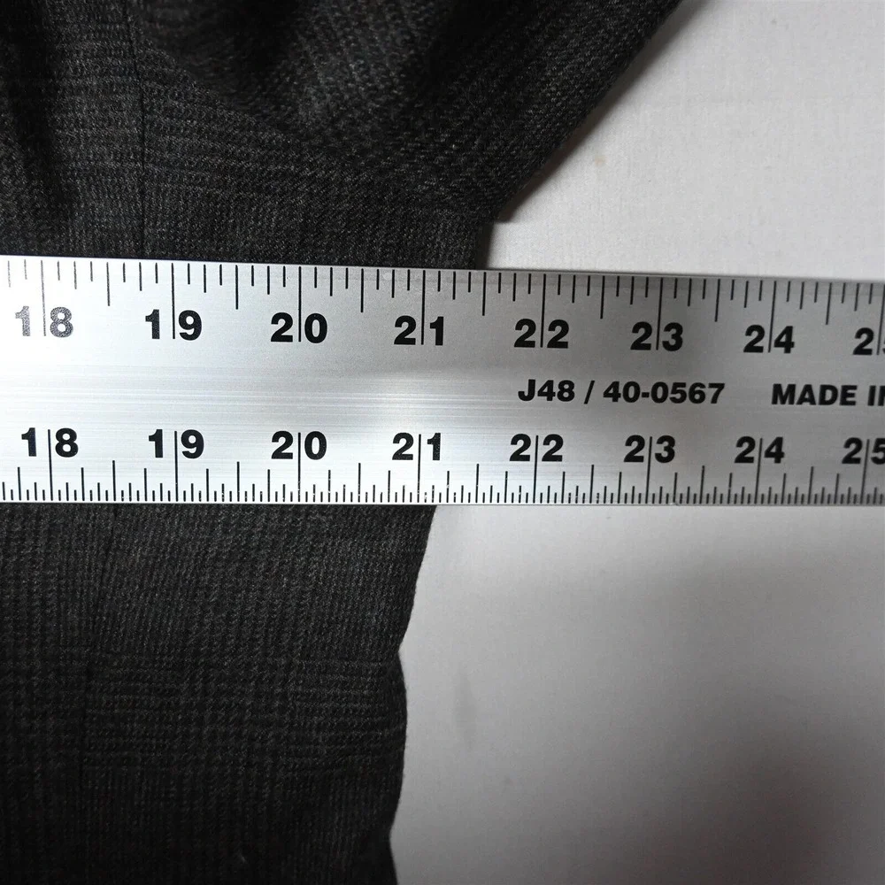 NEW Deadstock Vtg USA Made 41L 42L Brown Check‎ Flannel Blazer Sport Coat Jacket